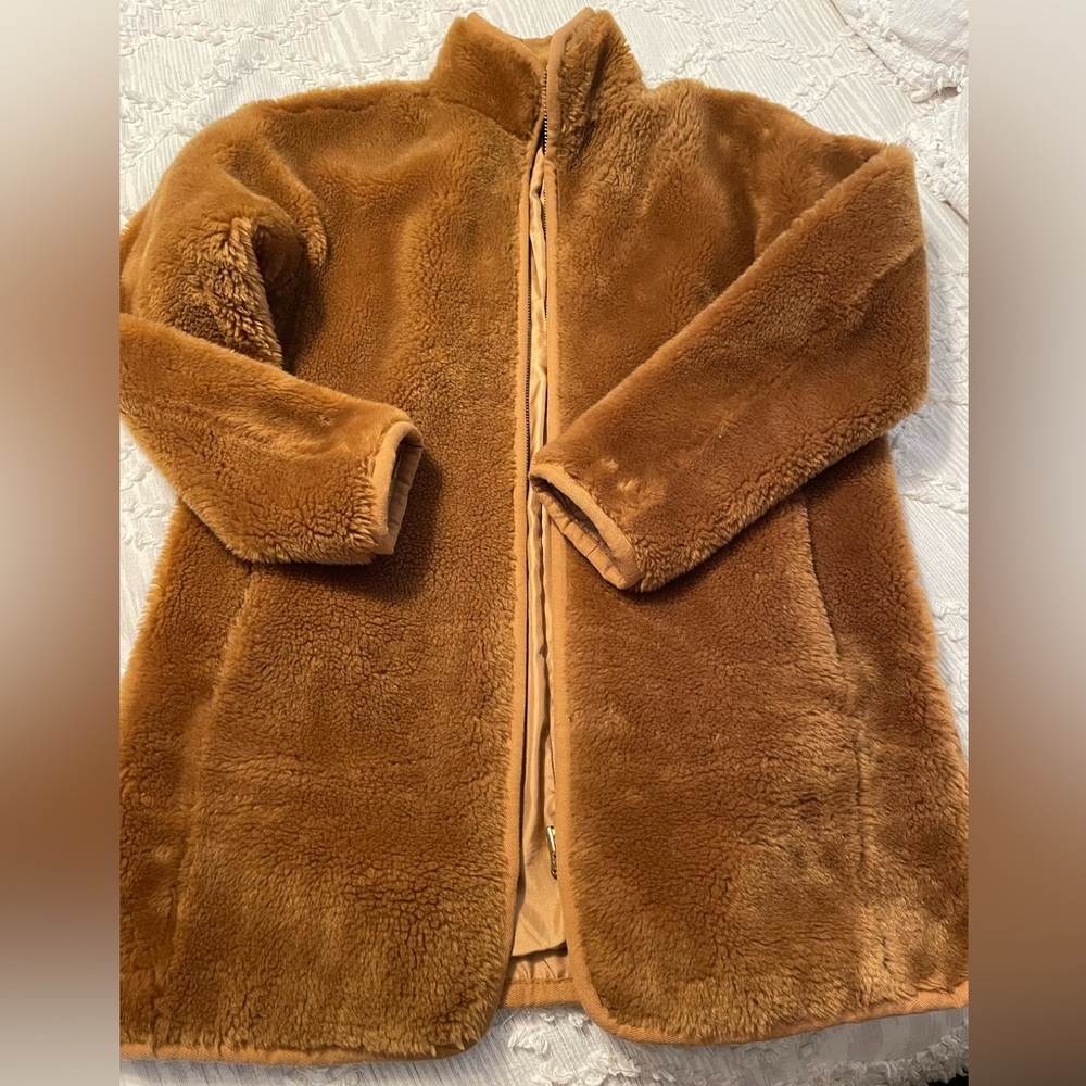 J.Crew teddy coat - great condition (chestnut color, size XS)